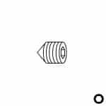Madringsskrue med kappespiss for 305 M5x5, DIN 916,UNI 5929