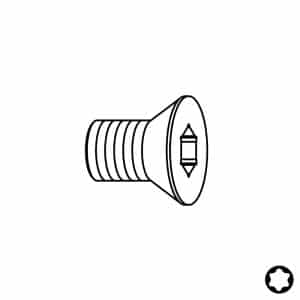 Skrue TSPTI - M2,5x3x4,5 D3,5 IGM