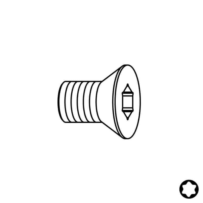 Skrue TSPTI - M2,5x3x4,5 D3,5 IGM