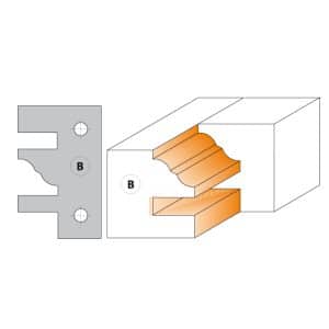 CMT Kniv til C694014 - Knivpar, profil B 40x24,5x2 mm