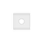 IGM N011 Vendbar kniv HWM Z2 - 7,5x12x1,5 UNI