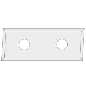 IGM N017 Vendbar kniv HWM Z4 skrå 3° - 28,3x12x1,5 LH UNI
