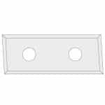 IGM N017 Vendbar kniv HWM Z4 fas 3° - 28,3x12x1,5 UNI