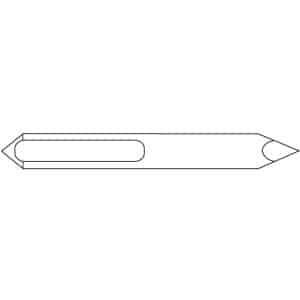 IGM N040 Vendbar kniv HWM - 33,5xd3 Wood+