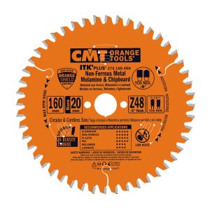 CMT ITK Ultra Thin-Kerf sagblad for laminat, ikke-jernholdig metall, plast - D160x1,8 d20 Z48 HW