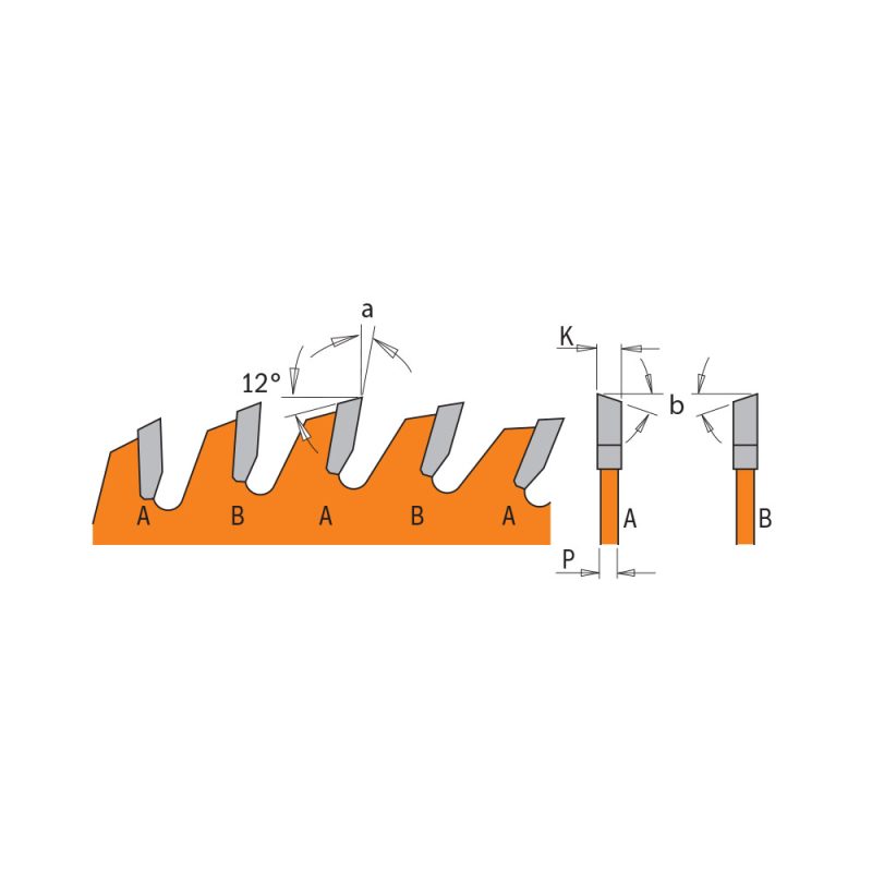 CMT ITK Ultra Thin-Kerf Crosscut Sagblad - D300x2,6 d30 Z72 HW - Bilde 2