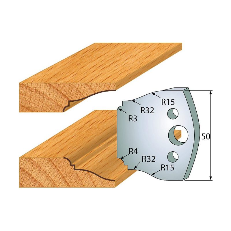 IGM Profile No.568 - 2 stk kniver 50x4 mm SP