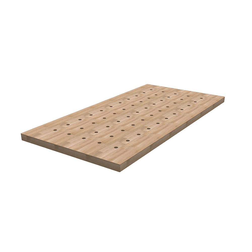 Kreg benkplate i hardt tre med hundehull - 610 mm x 1219 mm