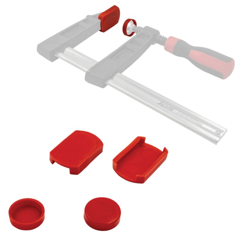 IGM plastputer for F-klemmer - store, 4 stk