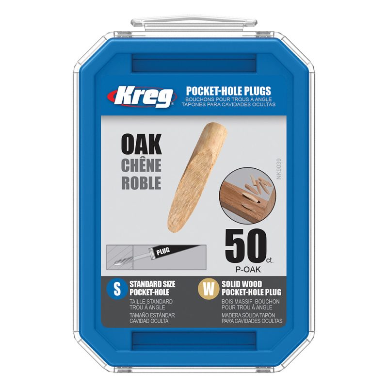 Kreg Standard Pocket-Hole Plugs - eik, 50 stk