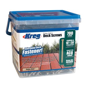 Kreg Protec-Kote dekkskruer, sett 700 stk, 51 mm
