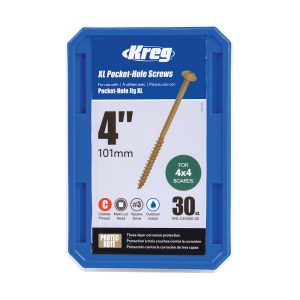 Kreg XL lommehullskruer - 100 mm, 30 stk