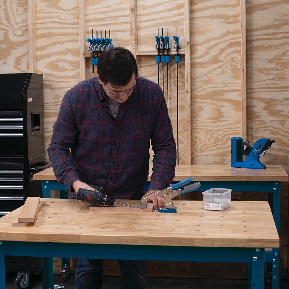 Kreg Universalbenk med hardtreplate med hundehull - 610 mm x 813 mm - Bilde 6