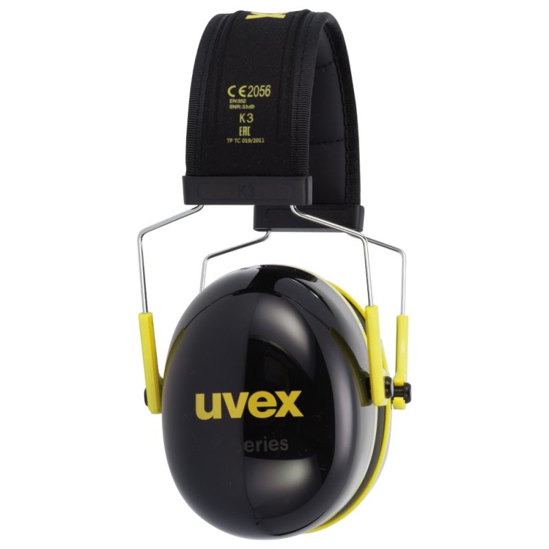 Uvex K2 Øreklokker, 32dB, svart-gul - Bilde 2