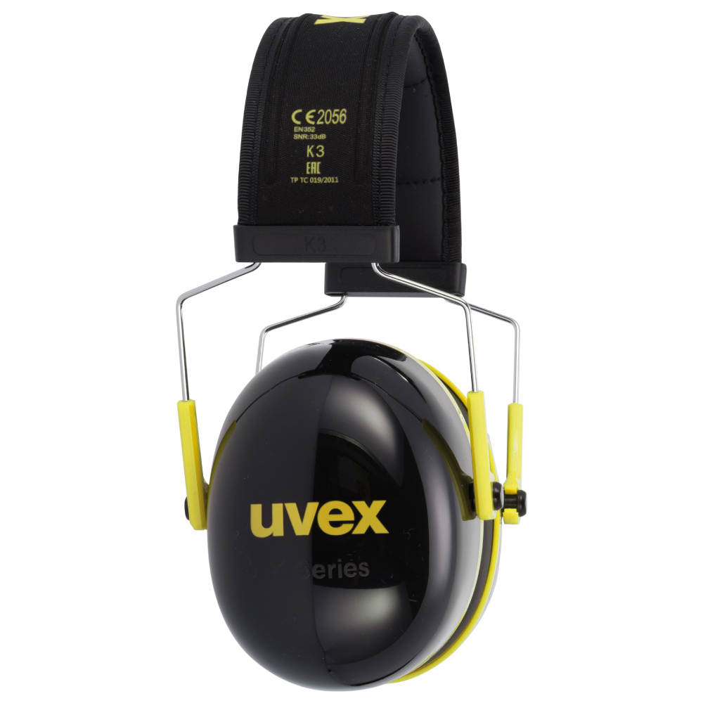 Uvex K2 Øreklokker, 32dB, svart-gul - Bilde 2