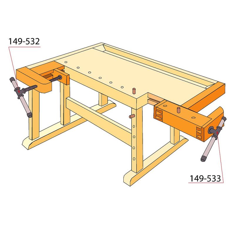 IGM Workbench-beslag for bakre skruestikke - Bilde 3