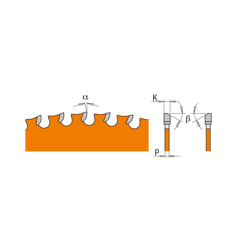 CMT Orange Industrial Dry Cutter stålsagblad - D184x2 d30+20+16 Z64 HW - Bilde 2
