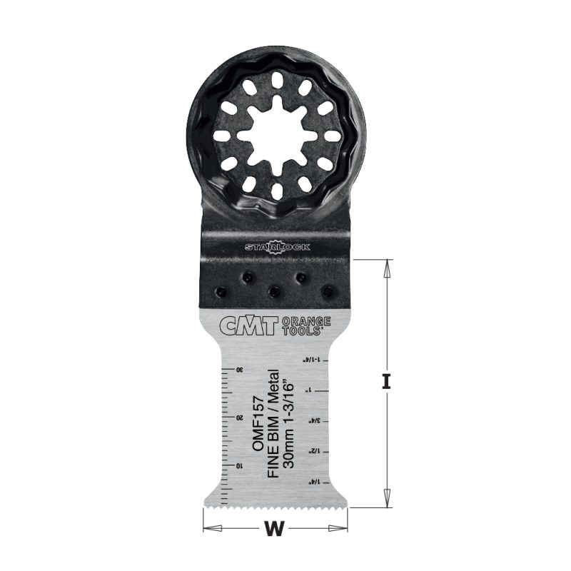 CMT Starlock Dykk- og planskåret BIM for metall, finsnitt - 30 mm, sett med 5 stk - Bilde 2