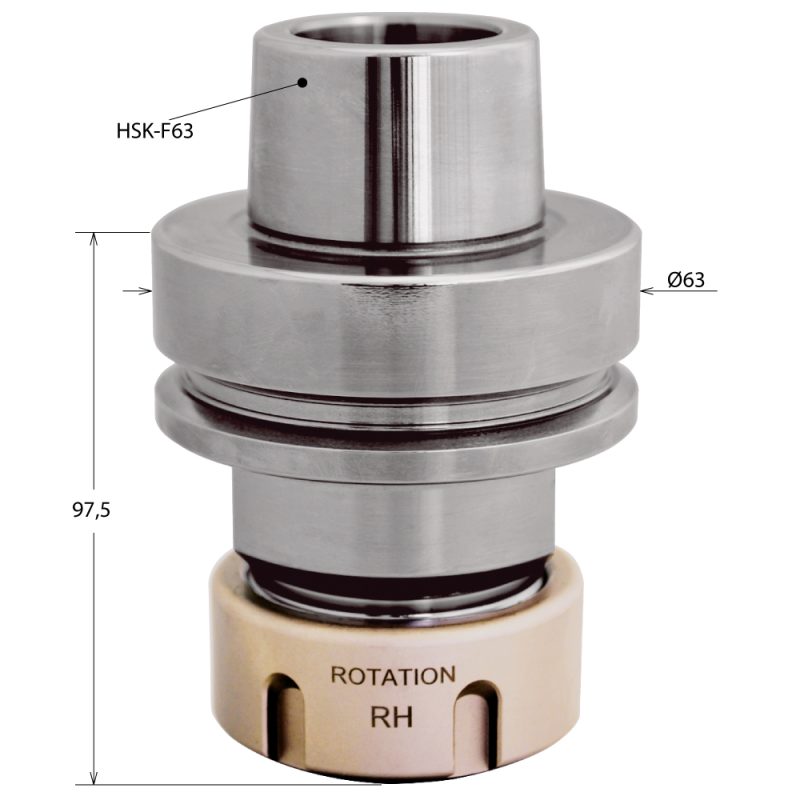 IGM Chuck HSK F63 ER32 for CNC RH&LH - Bilde 2