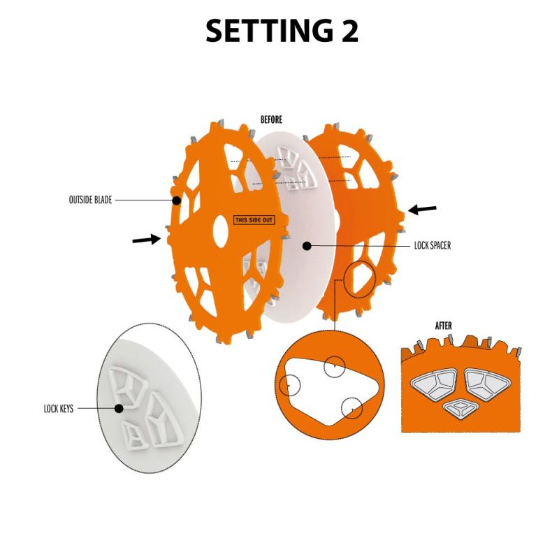 CMT DADO PRO - D203x6.2-20 d15.87 Z12 HW - Grooving Sagblad Set DADO PRO - Bilde 5