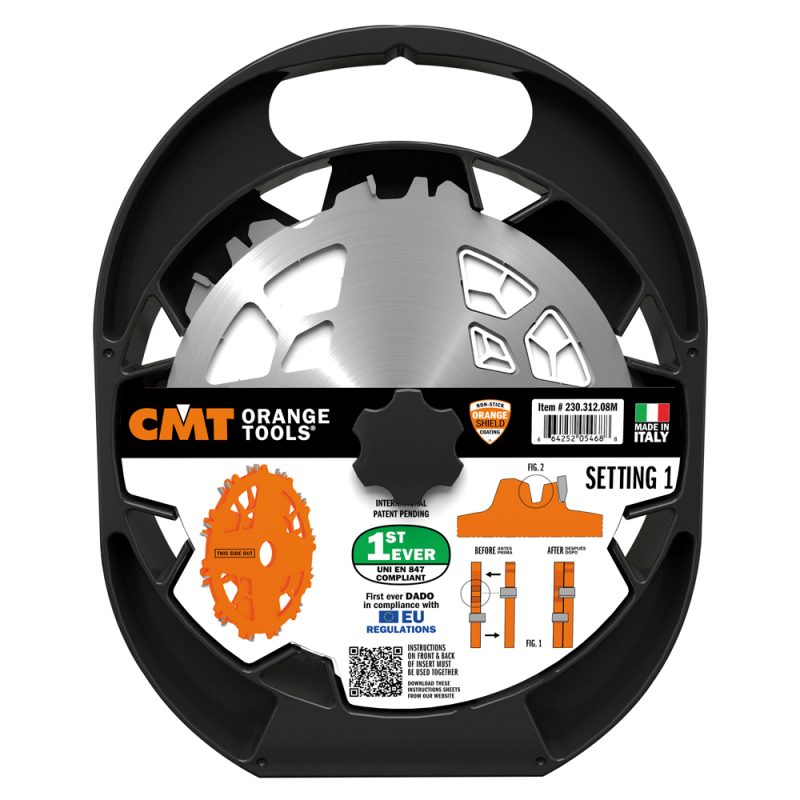 CMT DADO PRO - D203x6.2-20 d15.87 Z12 HW - Grooving Sagblad Set DADO PRO - Bilde 11