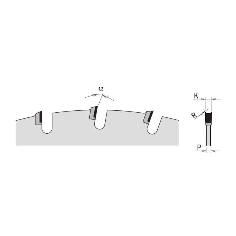 CMT Xtreme Diamond sagblad for flere materialer - D250x2,5 d30 Z36 - Bilde 2