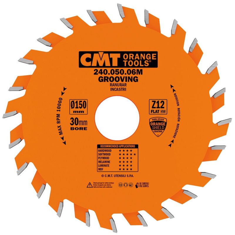 CMT Orange industrisagblad for rilleskjæring - D180x4 d30 Z18 HW - Bilde 2