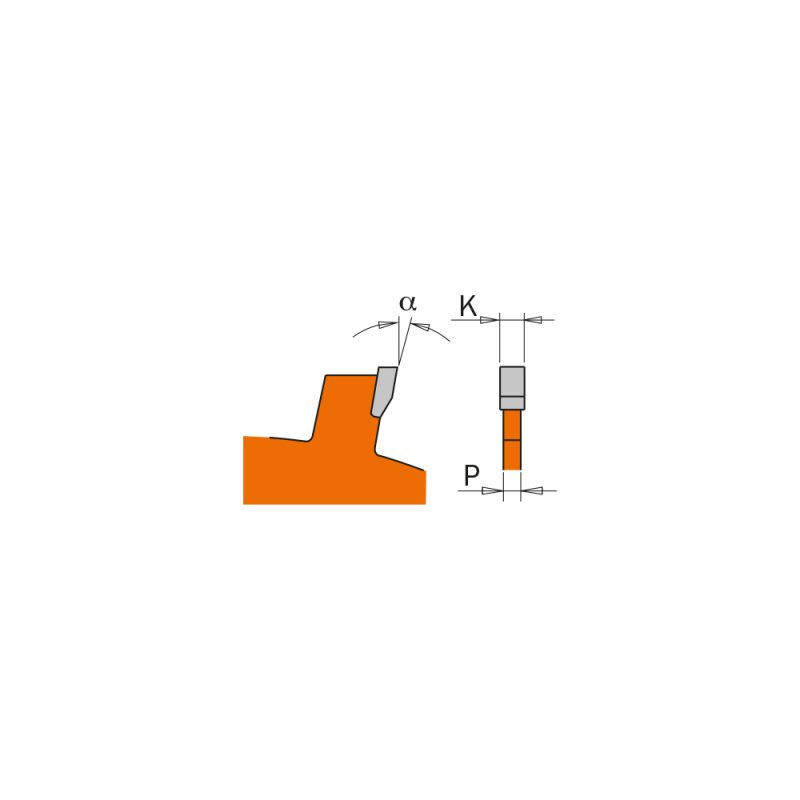 CMT Orange industrisagblad for rilleskjæring - D180x4 d30 Z18 HW - Bilde 3