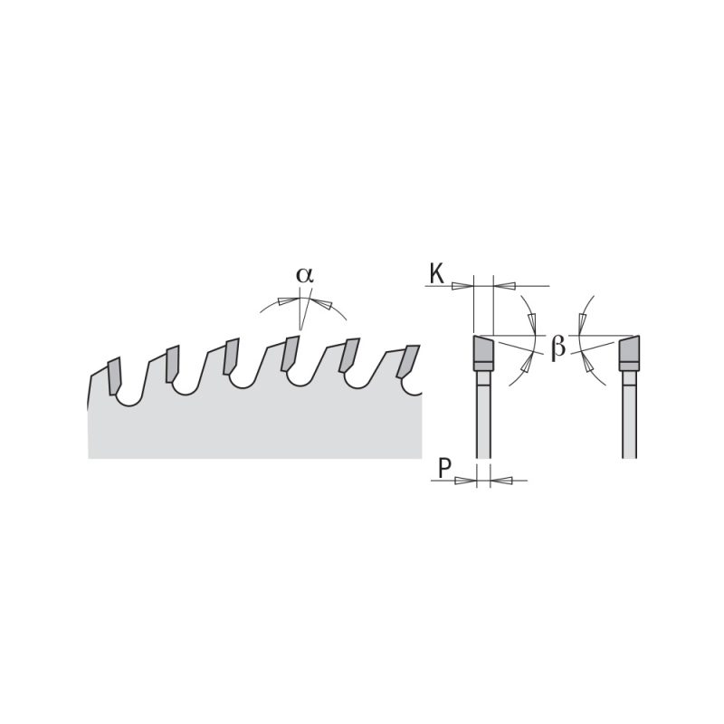 CMT rilleskjærsagblad for CNC - D150x3 d30 Z36 HW - Bilde 2