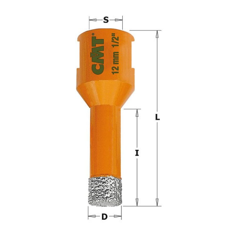 CMT C552 FASTX4 diamanttørrbor M14 med kjølevoks - D20x35 L60 - Bilde 2