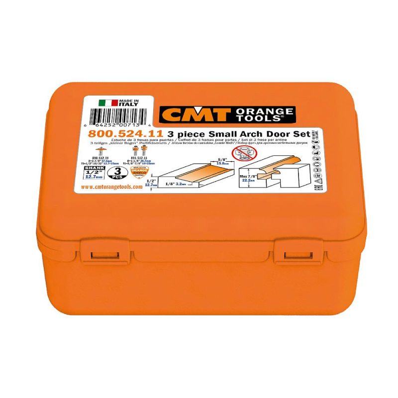 CMT sett med bits for dører - 3 stk. sett S=8 HW - Bilde 4