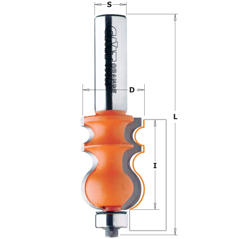 CMT C955.901 Støpebit, lagermontert - D23,8x35 S=12 HW - Bilde 2