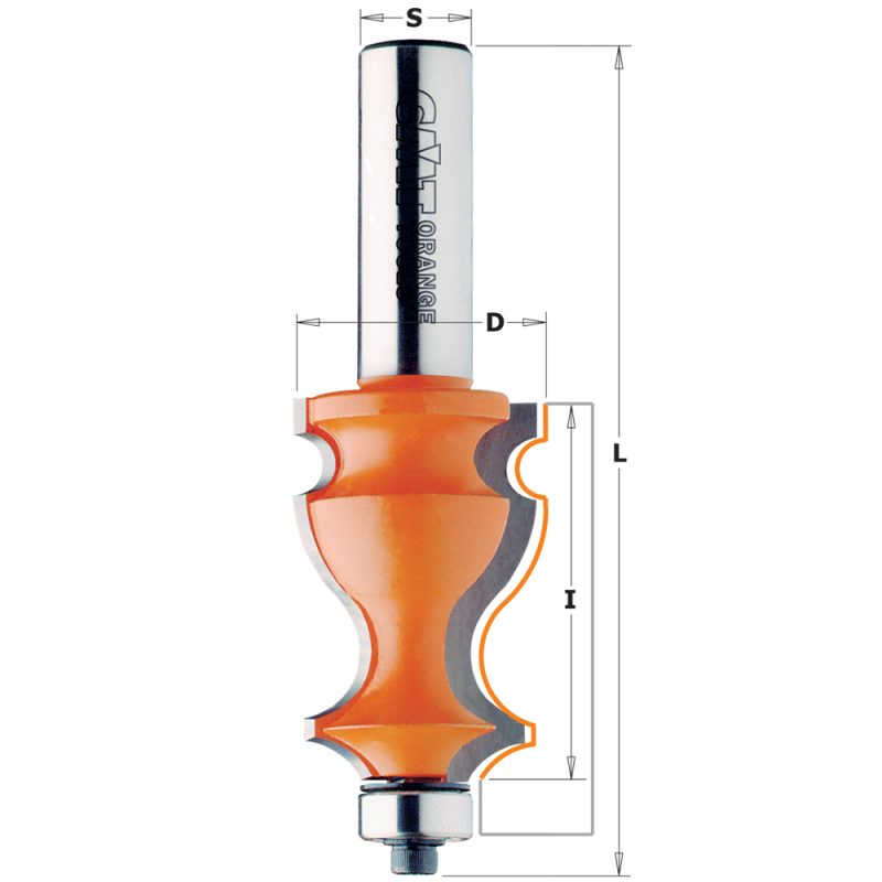 CMT C955.902 Tradisjonell bits, med lager - D27x41 S=12 HW - Bilde 2