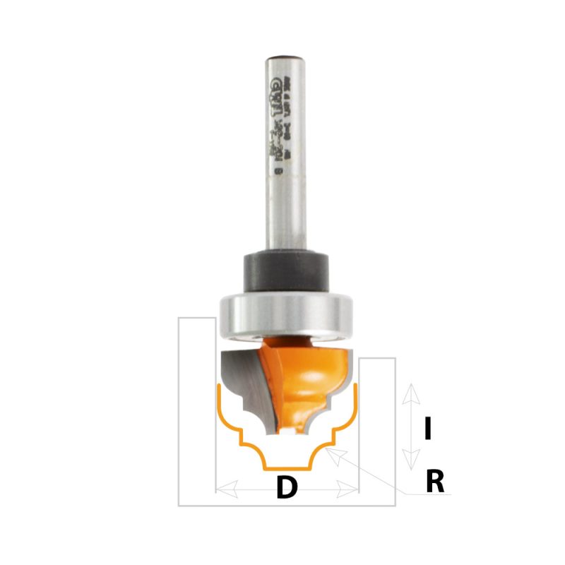 CMT C965B Klassisk panel Ogee - Profil D, R28,6 D4x13,3 S=8 HW - Bilde 2