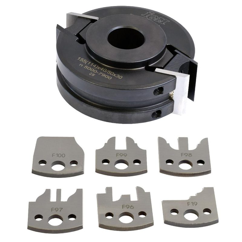 IGM Multiprofile Cutter Head, 7 stk. sett MAN - D120x40-50 d30 STEEL - Bilde 3
