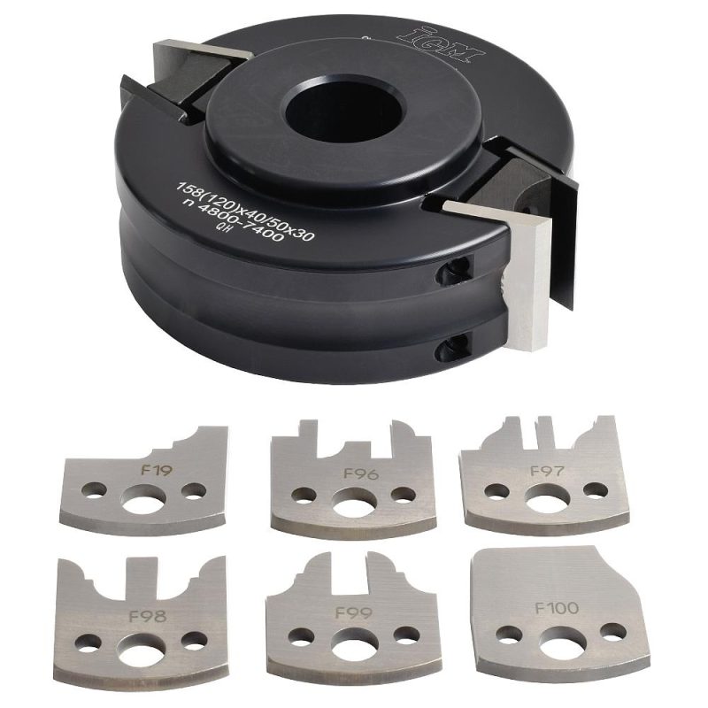 IGM Multiprofile Cutter Head, 7 stk. sett MAN - D120x40-50 d30 ALU - Bilde 3