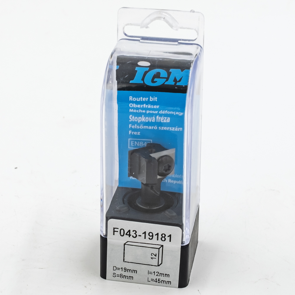 IGM F043 Trimming av freser TC Kniver uten lager - D19x12 L45 S=8 - Bilde 4