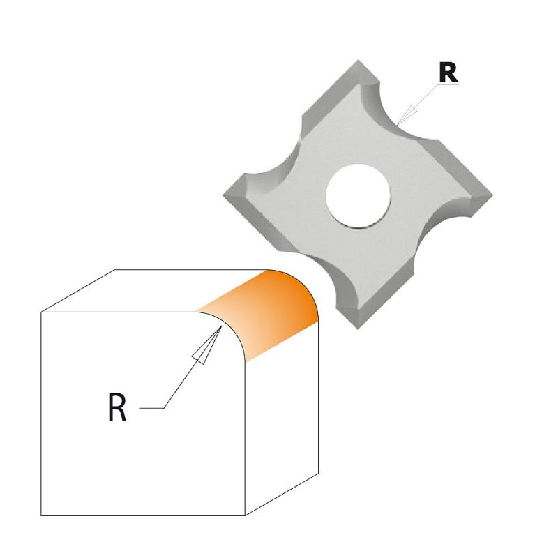 IGM F062 Roundover freser TC Kniver - R3 D27x3 L57,5 S=8 - Bilde 3