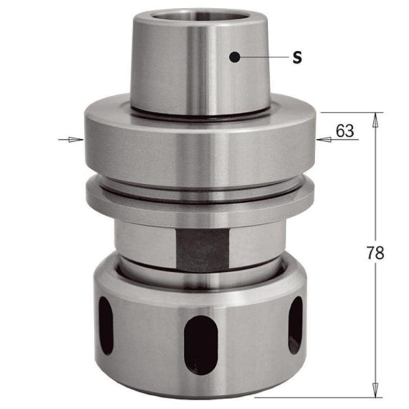 HSK Chuck for F636F DIN6388 - uten lagermutter, RH - Bilde 2