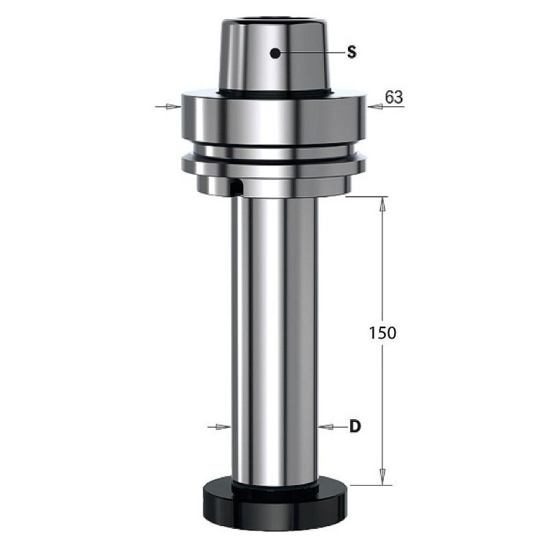 IGM Chuckholder HSK-F63 med bor - D30x150 mm - Bilde 2