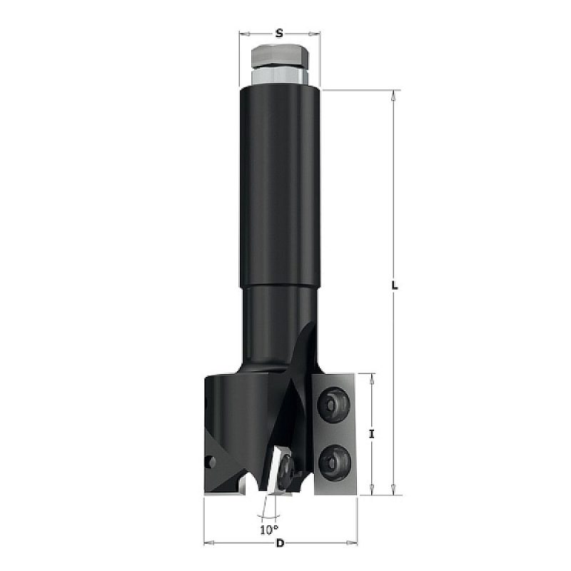 IGM F453 rett innstikkfresbits TC Kniver - D40x29,5 L100 S=20 Z2+2 - Bilde 2