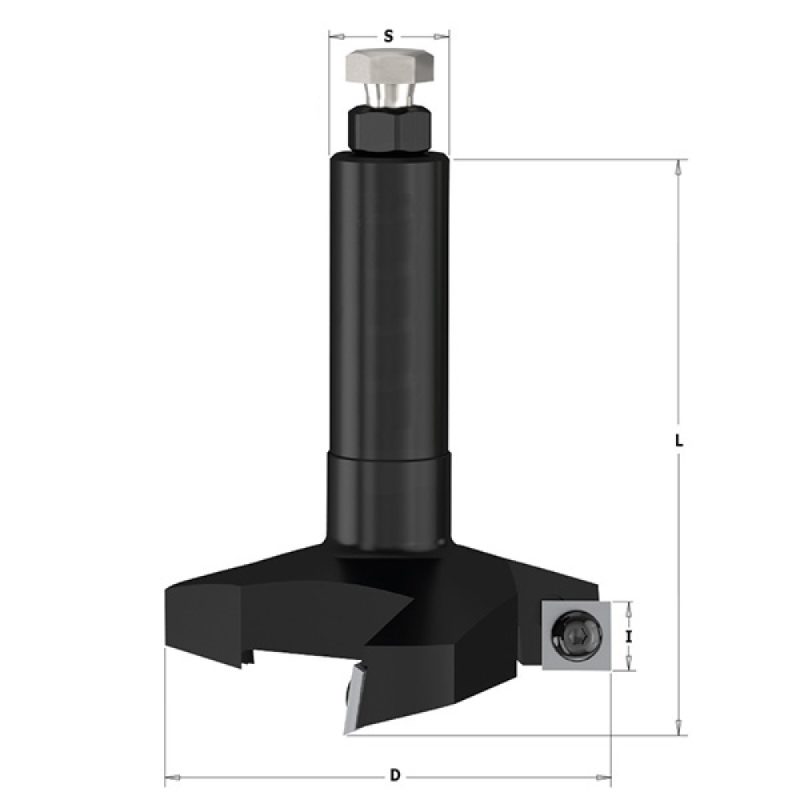 IGM Surfacing Surfacing fres Cutter TC kniver - D80x12 L90 S=20x60 Z3 - Bilde 2