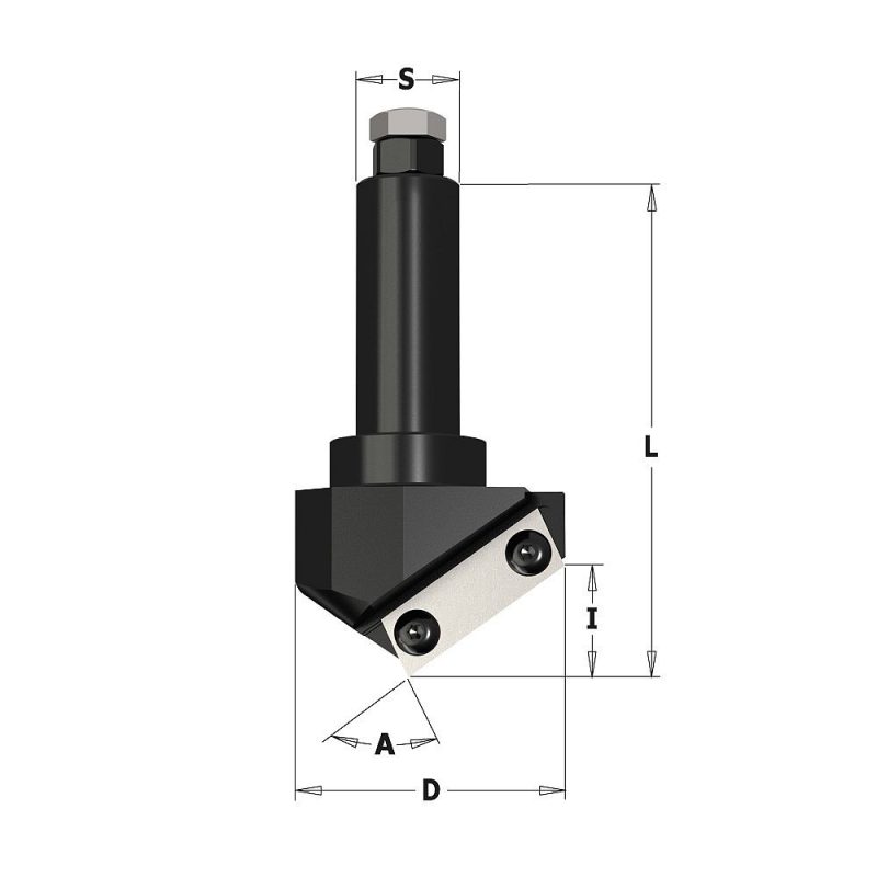 IGM F465 V-sporfres TC-kniver - 110° D60x21 L95 S=20 Z1 - Bilde 2