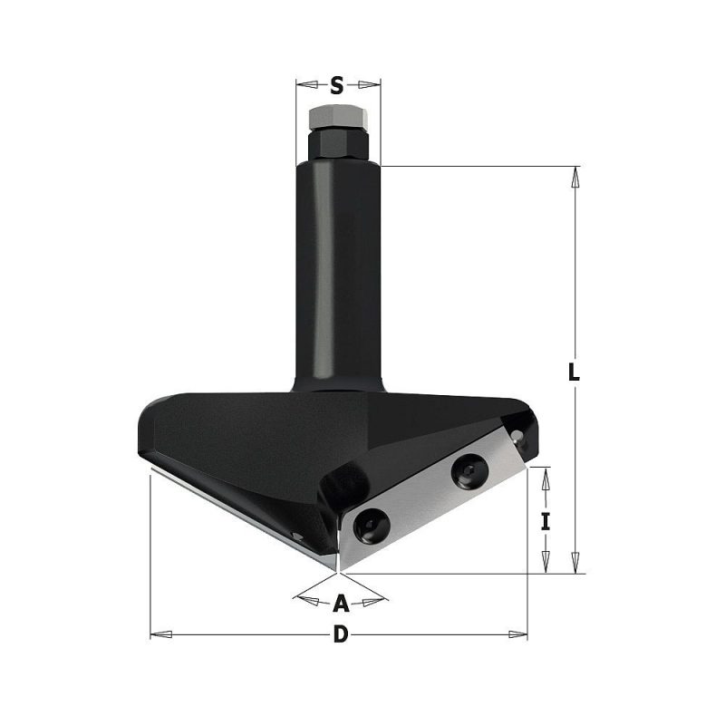 IGM F465 V-sporfres TC-kniver - 120° D87x24 L95 S=20 Z2 - Bilde 2