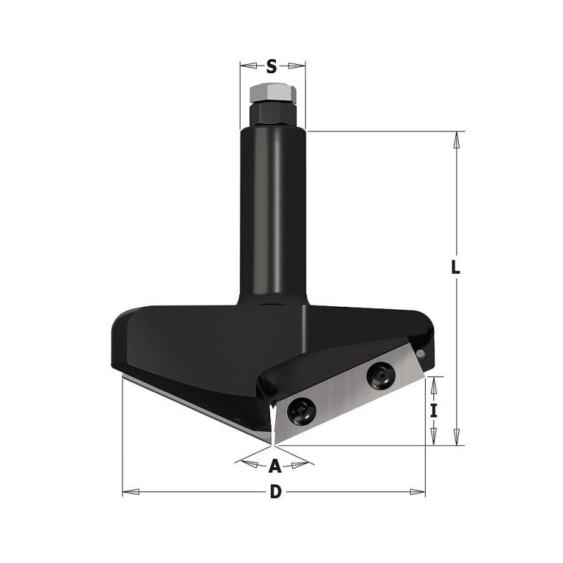 IGM F465 V-sporfres TC-kniver - 130° D91x20 L95 S=20 Z2 - Bilde 2