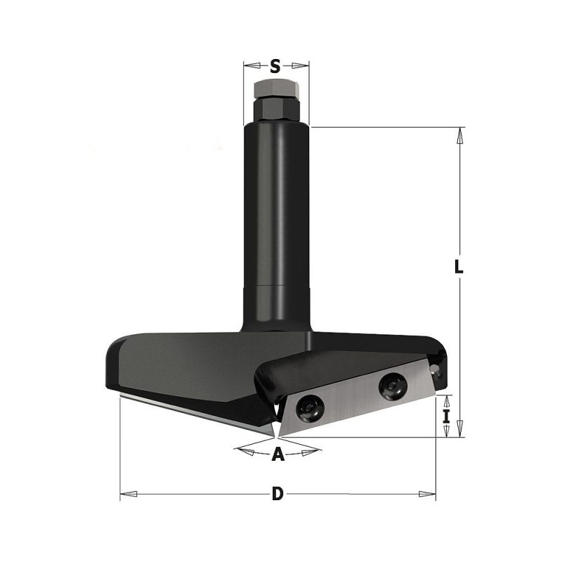IGM F465 V-sporfres TC-kniver - 150° D96,5x12,4 L95 S=20 Z2 - Bilde 2