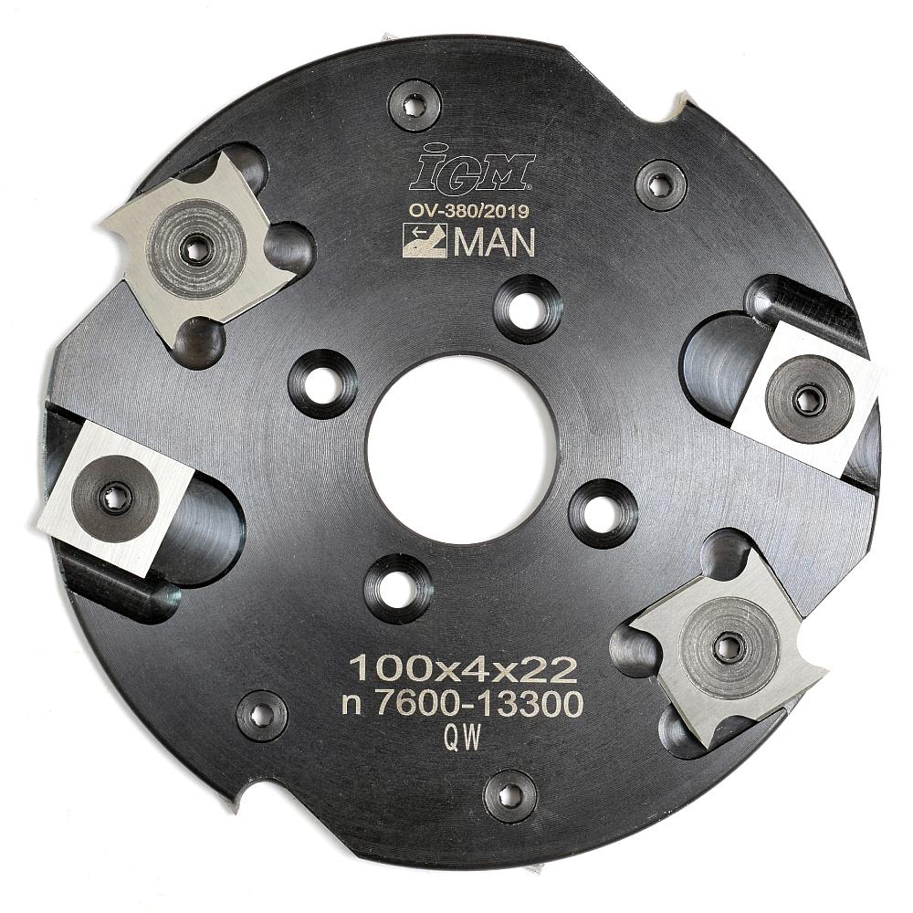 IGM F602 Kutter for kjeksskjøter MAN - D100x4 d22 Z4+4 STEEL - Bilde 2