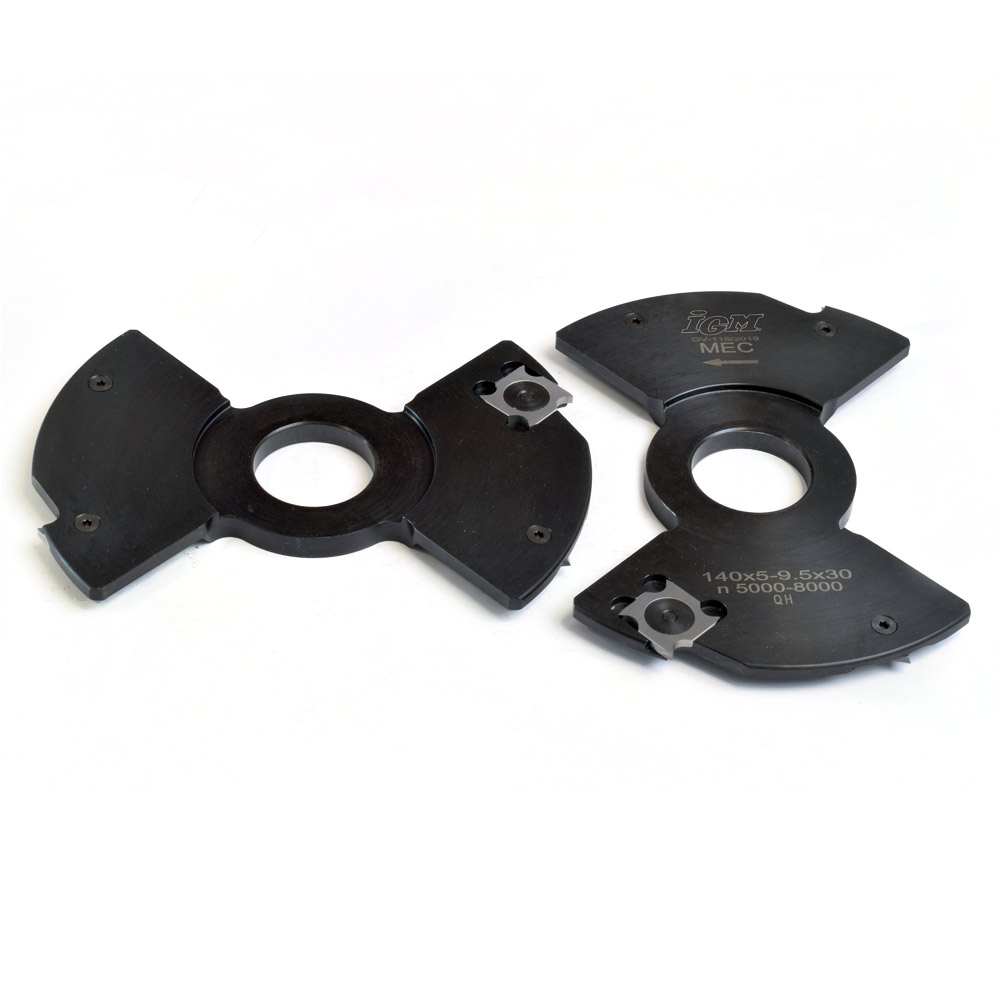 IGM F602 Justerbart rilleskærehode MEC - D140x5-9,5 d30 Z4+4 STEEL - Bilde 3