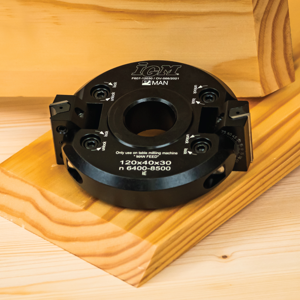 IGM F607 Justerbart hode for fasfres +-45° MAN - D120x40 d30 Z2 ALU - Bilde 7