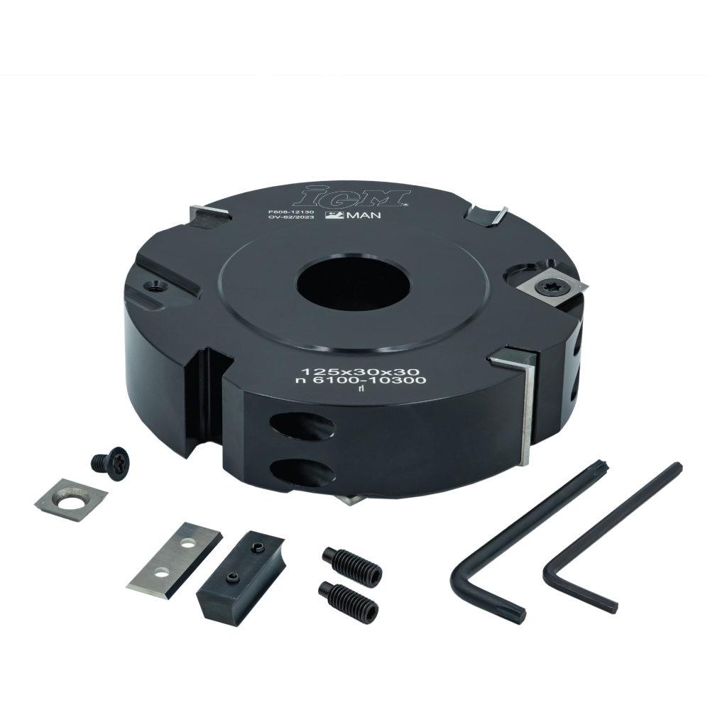 IGM F608 Falsskjærehode MAN - D125x30 d30 Z4 V4 ALU - Bilde 4